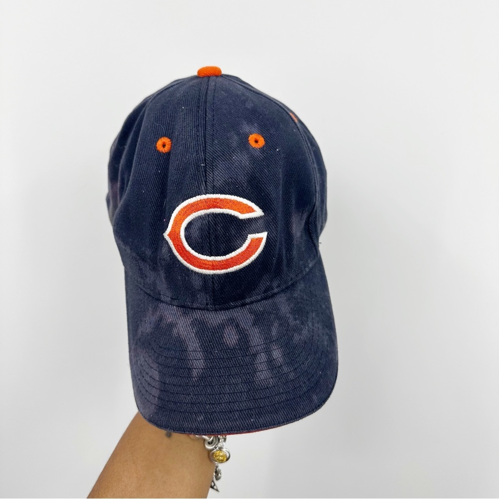 NFL Chicago Bears Custom Bleach Splatter Dad Hat OS Upcycled